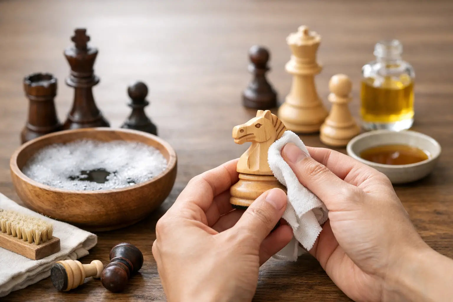 Comment nettoyer des pièces d’échecs en bois