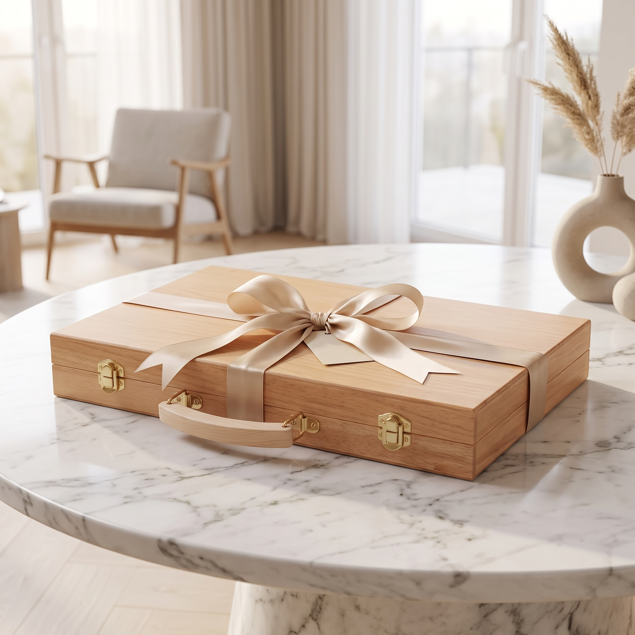Backgammon Ankara - Coffret Bois de Hêtre Naturel